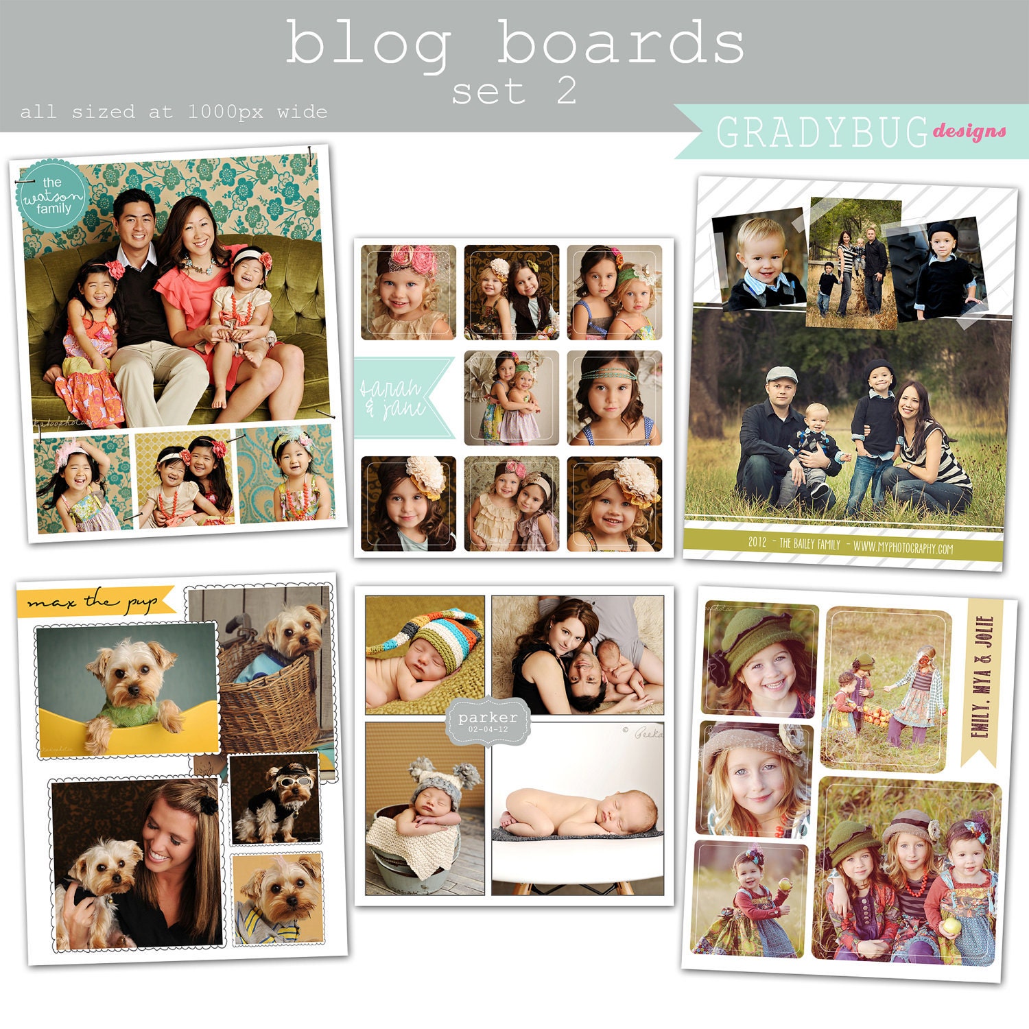 Blog Boards Set 2-Photography Templates