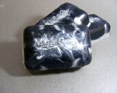 Men's Soap, Thunder & Lightning, Silver and Black Soap, Natural Bath and Body Product