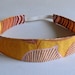 Reversible Hairband in Butterscotch Ripple Stripe