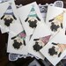 Party Pugs - Set of 6 Birthday Cards