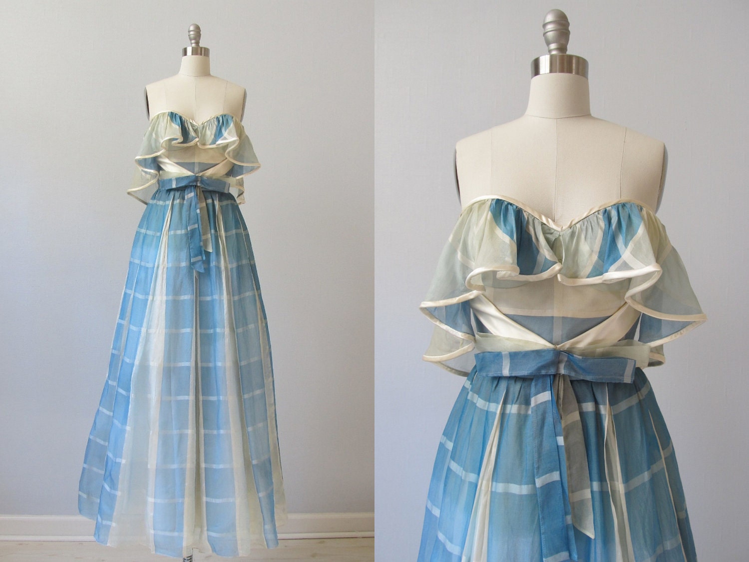 vintage Prom Dress / Formal Gown / Party Dress / Pool House