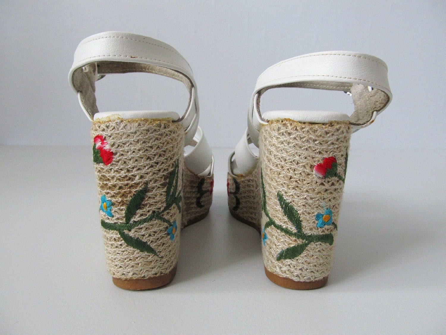 White Sandals / Platform Shoes / Wedge Sandals / Uptown Girl