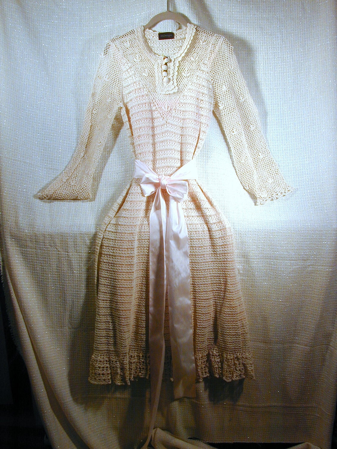 Vintage Crochetted Dress with Wedding Potential