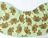 Burp Cloth - Elephantastic  - Fashion Flannel Contoured Burp Cloth