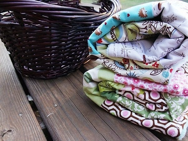 SALE 25% off, Minky Patchwork Quilt, pink brown, soft lush, fresh modern handmade, READY to SHIP