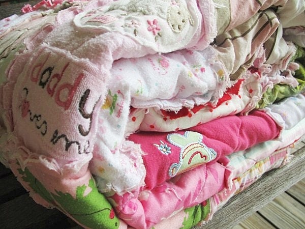 Queen Memory Quilt, Made with your Clothing, ALL NATURAL, fresh modern handmade heirloom