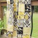 Minky Crib Quilt, Aviary 2 in granite, black grey silver yellow, PLUSH for baby, fresh modern handmade children