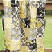 Minky Crib Quilt, Aviary 2 in granite, black grey silver yellow, PLUSH for baby, fresh modern handmade children