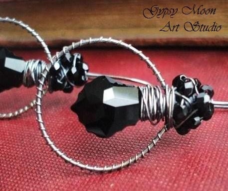oOo SALE oOo  Nocturnal sterling silver swarovski earrings