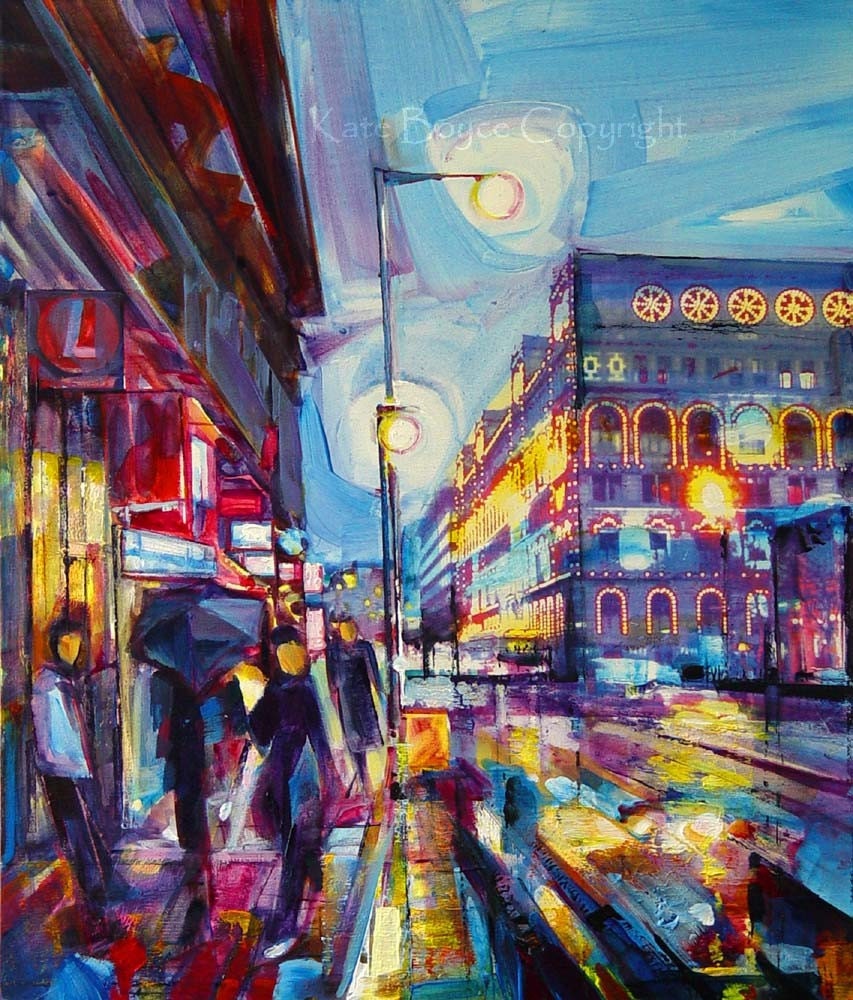 Portland Street, Manchester UK.  ( Limited edition inkjet print - size 3)