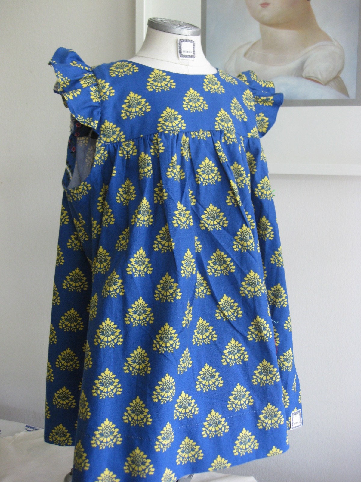 Girls blue pinafore size 3T