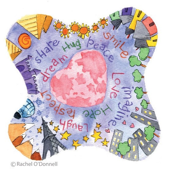 Art Print, Harmony, watercolor