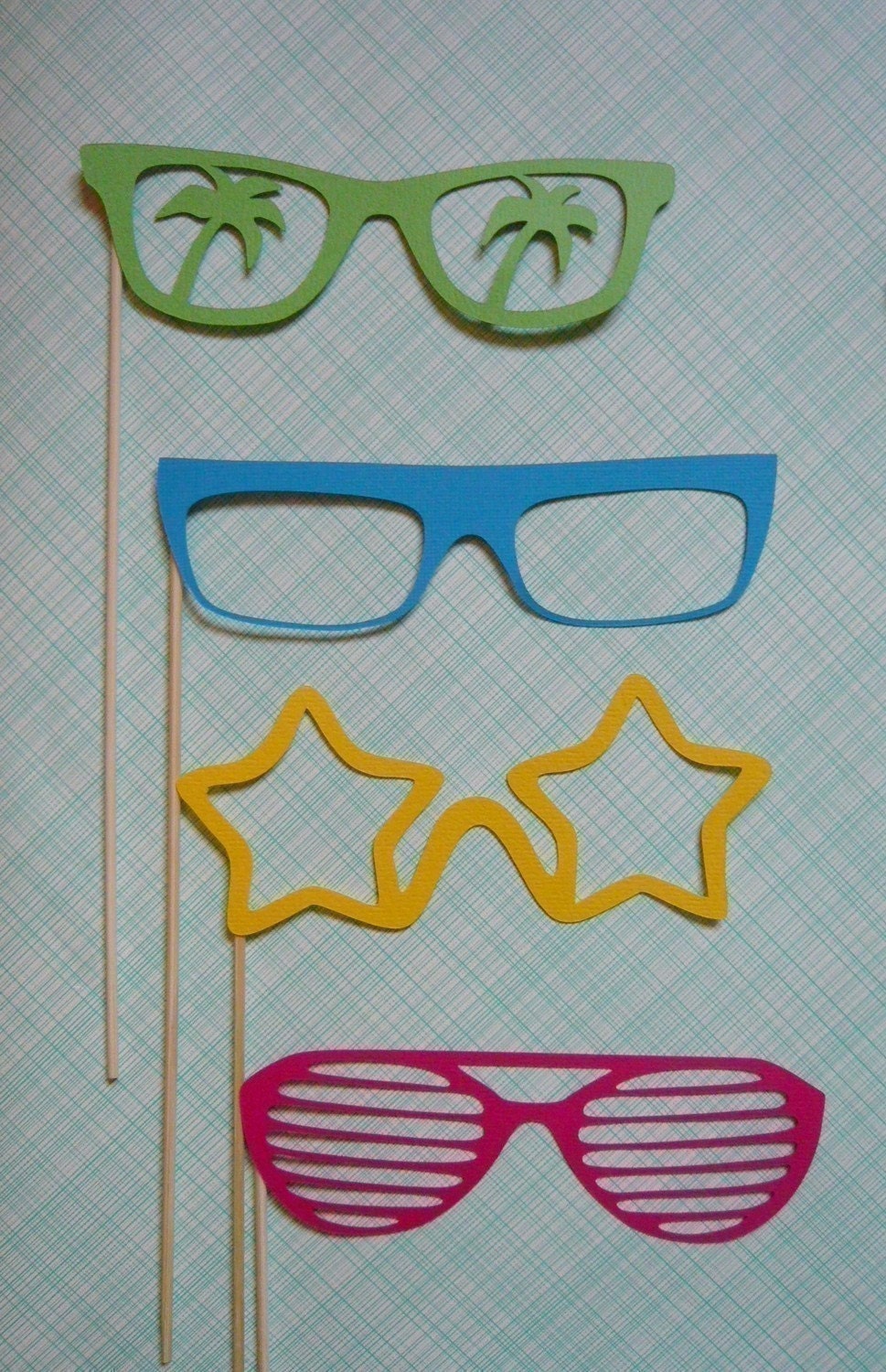 Photobooth. Mustache on a Stick - Twelve Piece Photobooth Prop Set
