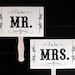 Mr. and Mrs. Double Sided Paddle Fans