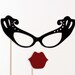 Photobooth Props. Photo Prop. Wedding Photo Props on a Stick. Mad Men