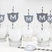 Party Decor. Wedding Monogram. Custom Wedding Favor. Paper Straw. Birthday Party - Setr of Six
