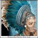 Mother Earth.... Feather Headdress with Metal Gypsy Veil