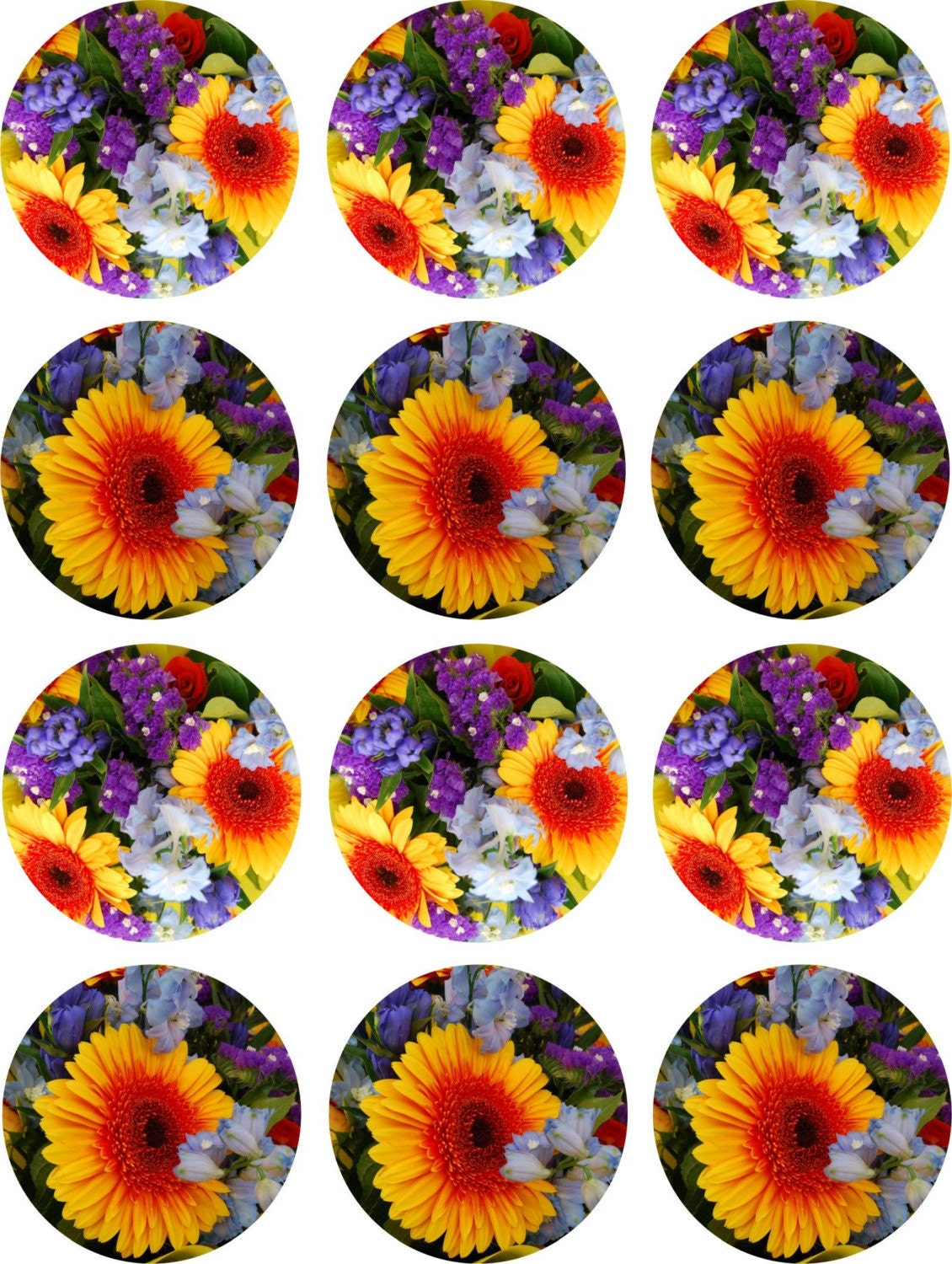 Printable stationery Spring flowers - Note paper, card, tags Summer photography