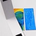 Magnetic flip bookmarks - fine art with spirals and vines