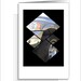 Fathers day card Mens Handmade  masculine car geometric diamond shaped