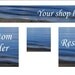 Etsy Banner set beach theme, ocean art, seaside, graphic art