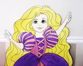 Rapunzel Birthday Party Game - Princess - Pin The Crown on the Princess Il_170x135