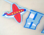 Airplane HAPPY BIRTHDAY Banner - Airport Control Tower Il_170x135