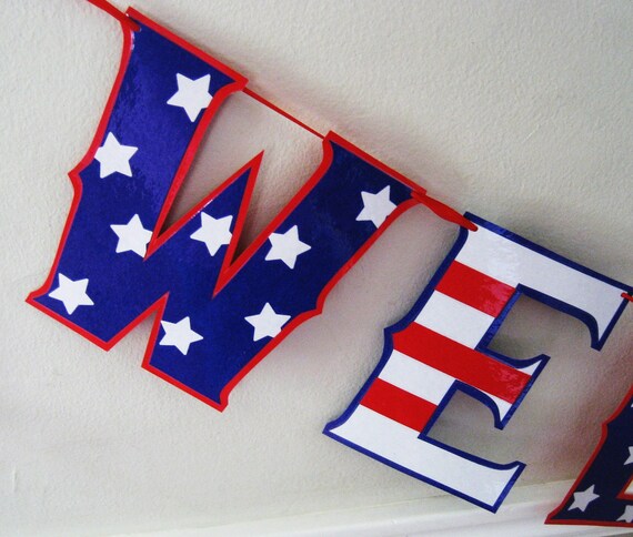 Giant WELCOME HOME Banner for Your Returning Soldier - Patirotic Il_570xn