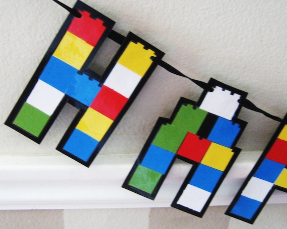 HAPPY BiRTHDAY Banner - blocks - Giant size Il_570xn