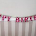 Watermelon HAPPy BiRTHDAY Banner - Hot Pink or Red Polka Dot Picnic