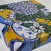 Original Hydrangea painting, acrylic, Country French, shabby chic, gardnening, beach decor, yellow, daisies, tulips, canvas