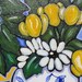Original Hydrangea painting, acrylic, Country French, shabby chic, gardnening, beach decor, yellow, daisies, tulips, canvas