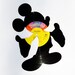 MICKEY MOUSE vinyl record silhouette DISNEY standing