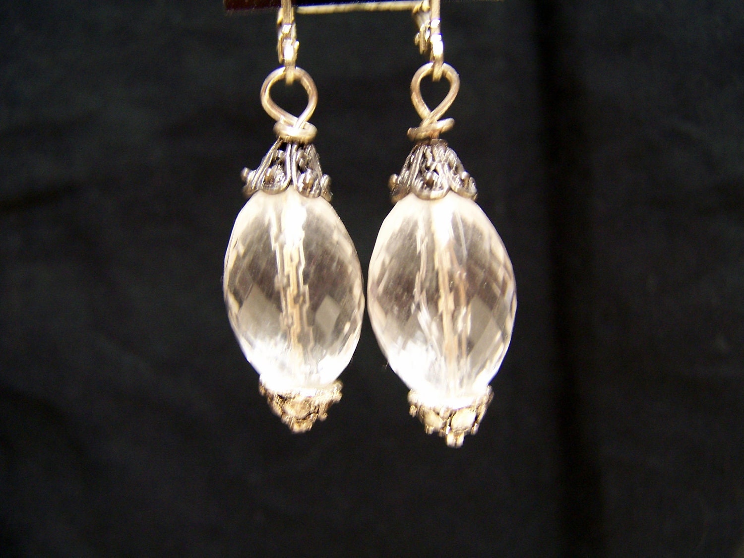 CLEARANCE - Oval Crystal Earrings