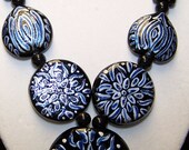 Hand Painted Porcelain Necklace