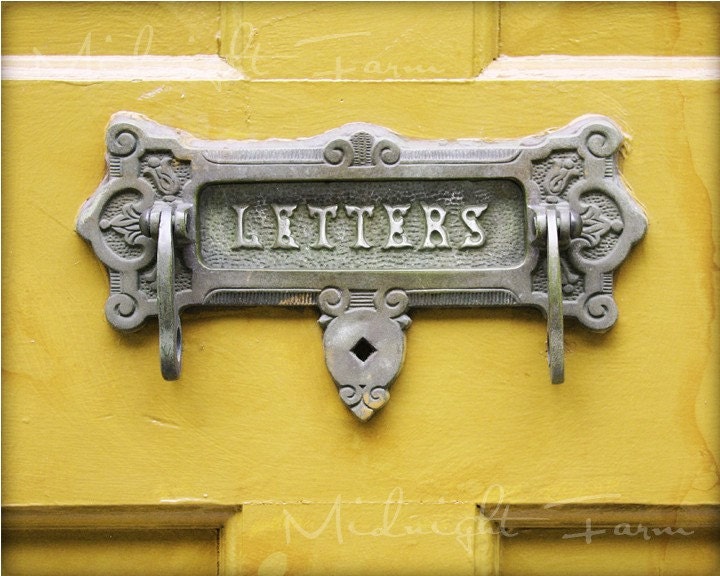 Yellow Letters Original Fine Art 8x10 Photograph Print