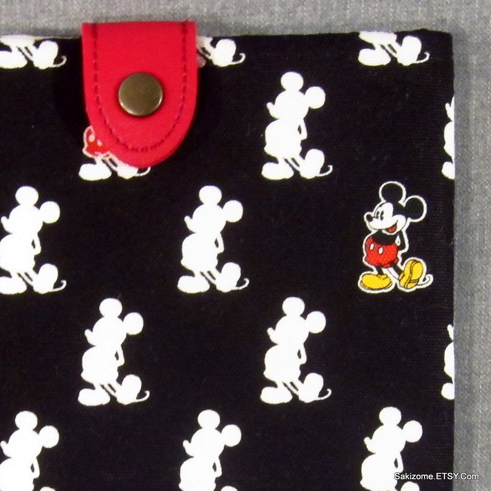 iPad Mini Kindle Nook Kobo Padded Sleeve Case with Button Tab - Mickey Mouse Club