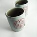 AVAILABLE IN 3 WEEKS - 2 Dots Pottery Tumbler - Stoneware Tumber - Ceramic Tumbler - Ceramic cup - Blue