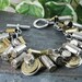 Shotgun and Bullet Casing Jewelry - Mixed Nickel & Brass Bullet and Shotgun Casing Loaded Charm Bracelet