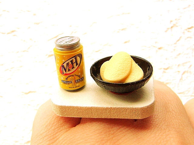 Food Ring Cream Soda Potato Chips Snack