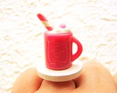 Hot Chocolate Ring Miniature Food Jewelry