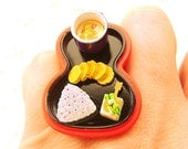 Traditional Japanese Food Ring Miniature Food Jewelry