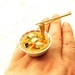 Kawaii Cute Japanese Food Ring Floating  Champon - Japanese Noodle Dish