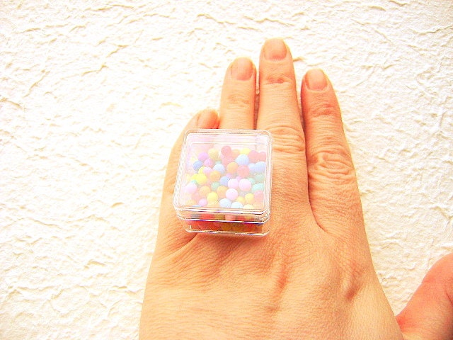 Kawaii Candy Ring Miniature Food Jewelry