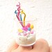 Kawaii Food Ring Vanilla Ice Cream Candy Celebration Ring
