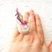 Kawaii Food Ring Vanilla Ice Cream Candy Celebration Ring