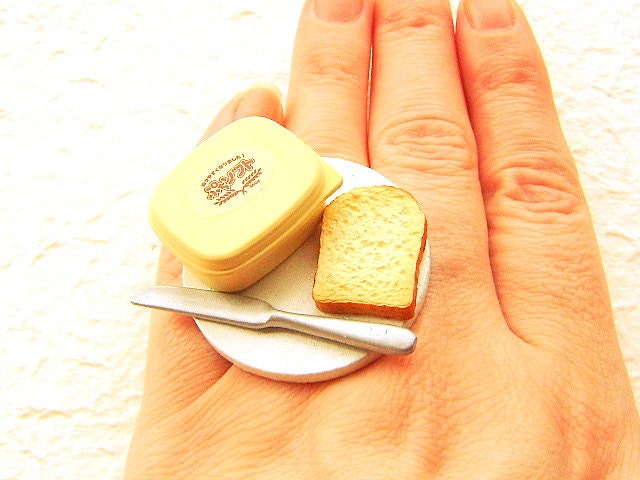 Miniature Food Ring Bread And Butter