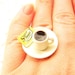Kawaii Coffee Ring Miniature Food Jewelry