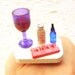 Kawaii Ring Girls Night Out Wine Miniature Food Ring