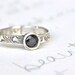 sapphire engagement ring . fair trade blue sapphire ring . alternative engagement ring . engraved personalized inscription